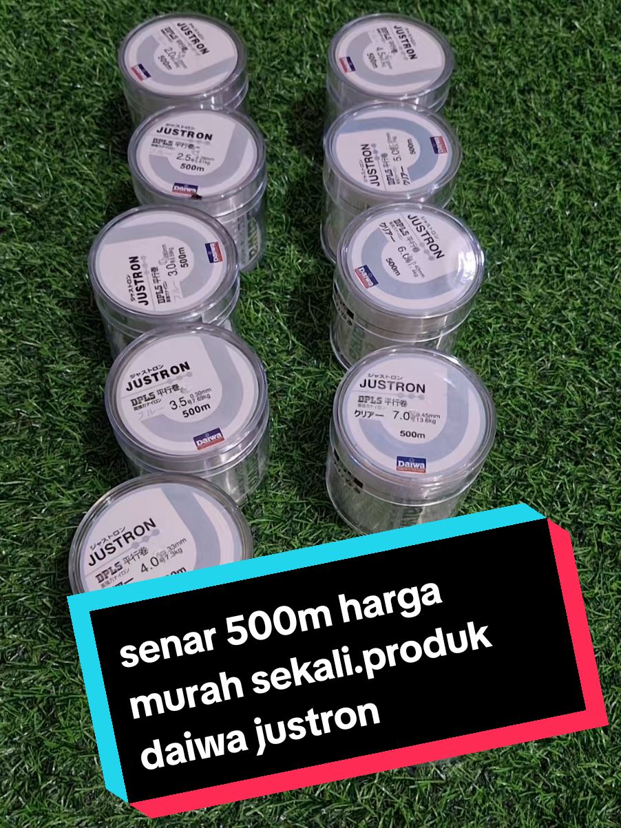 senar daiwa justron 500m ready uk 0.23m sampai 0.50mm buruan di order di kraanjang nya #senardaiwa #justro #daiwajustron 