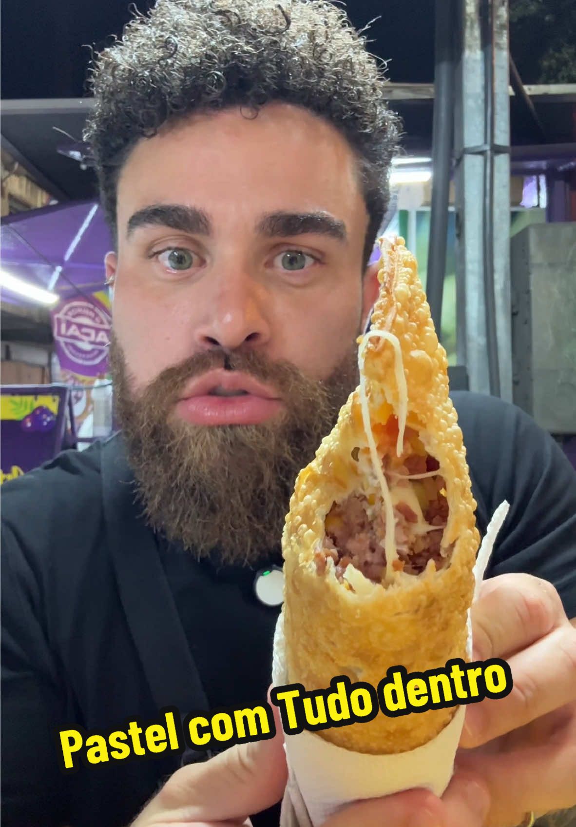 obrigado pelo pastel jenjen • 😋 @PASTEL COM TUDO DENTRO ✅  #fy #fyp #pastel #comida 