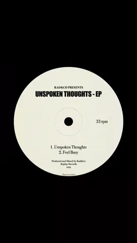New ep ‘Unspoken Thoughts’ dropping next friday 💭⏳  #housemusiclovers #housemusicdj #minimalhouse #ukhousemusic #producertok #dj #undergroundhousemusic #minimaldeeptech #techhouse #minimaltechno #housemusic #housebanger 