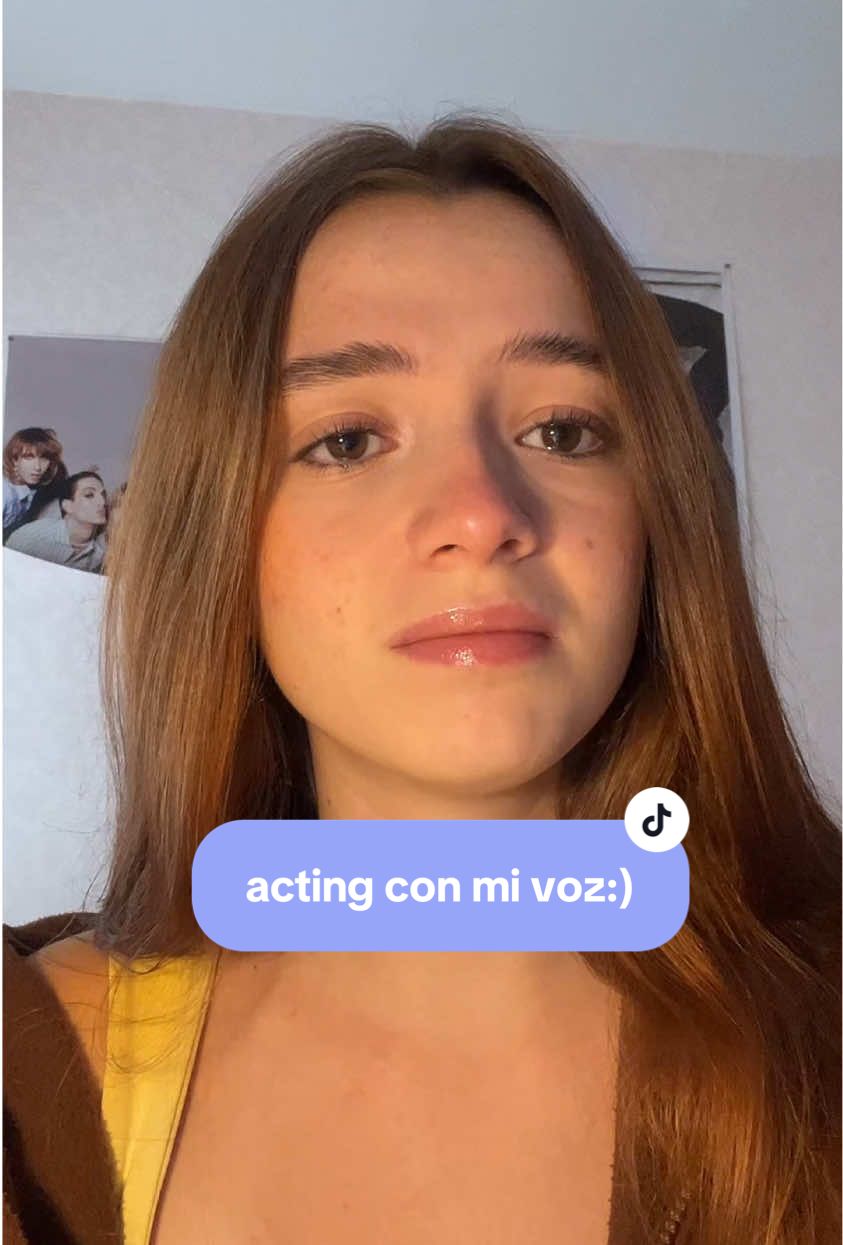 con mi voz:))) hago mas asi? #elinternado #acting #series #actress #filmtok #amor 
