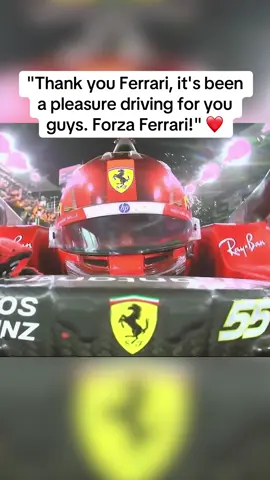 #CarlosSainz' final radio message to #Ferrari ❤️ #F1 #Formula1