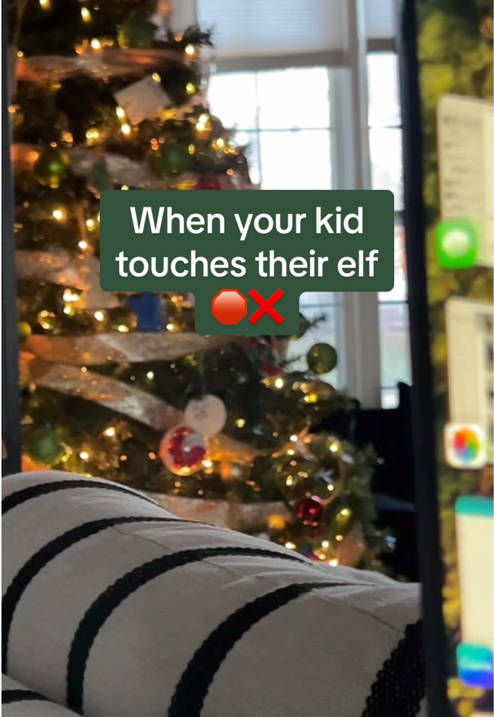 Get off me. Xoxo, Sugarplum the Elf #elfontheshelf #getoffme #christmastime #momcomedy #momhumor #MomsofTikTok #parentinghumor #momsbelike #momlife #broccoli 