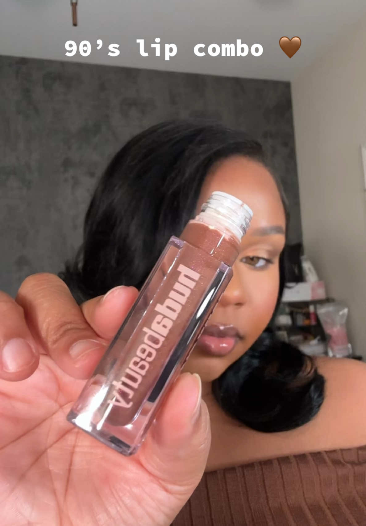 the perfect fall lip combo 🤎 @Huda Beauty SHE FIRE 