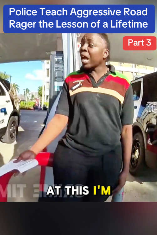 Police Teach Aggressive Road Rager the Lesson of a Lifetime #cops #police #viral #usa #flyp #CapCut 