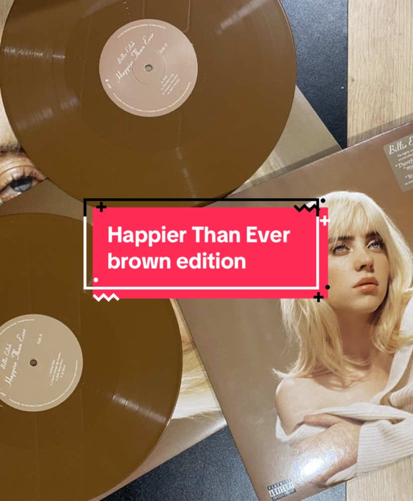 Let’s go back to one of my favorite  @BILLIE EILISH album, Happier Than Ever, here is the brown edition. I really really love this album SO MUCH.  #happierthanever #vinylrecords #billieeilish #limitededitionvinyl 