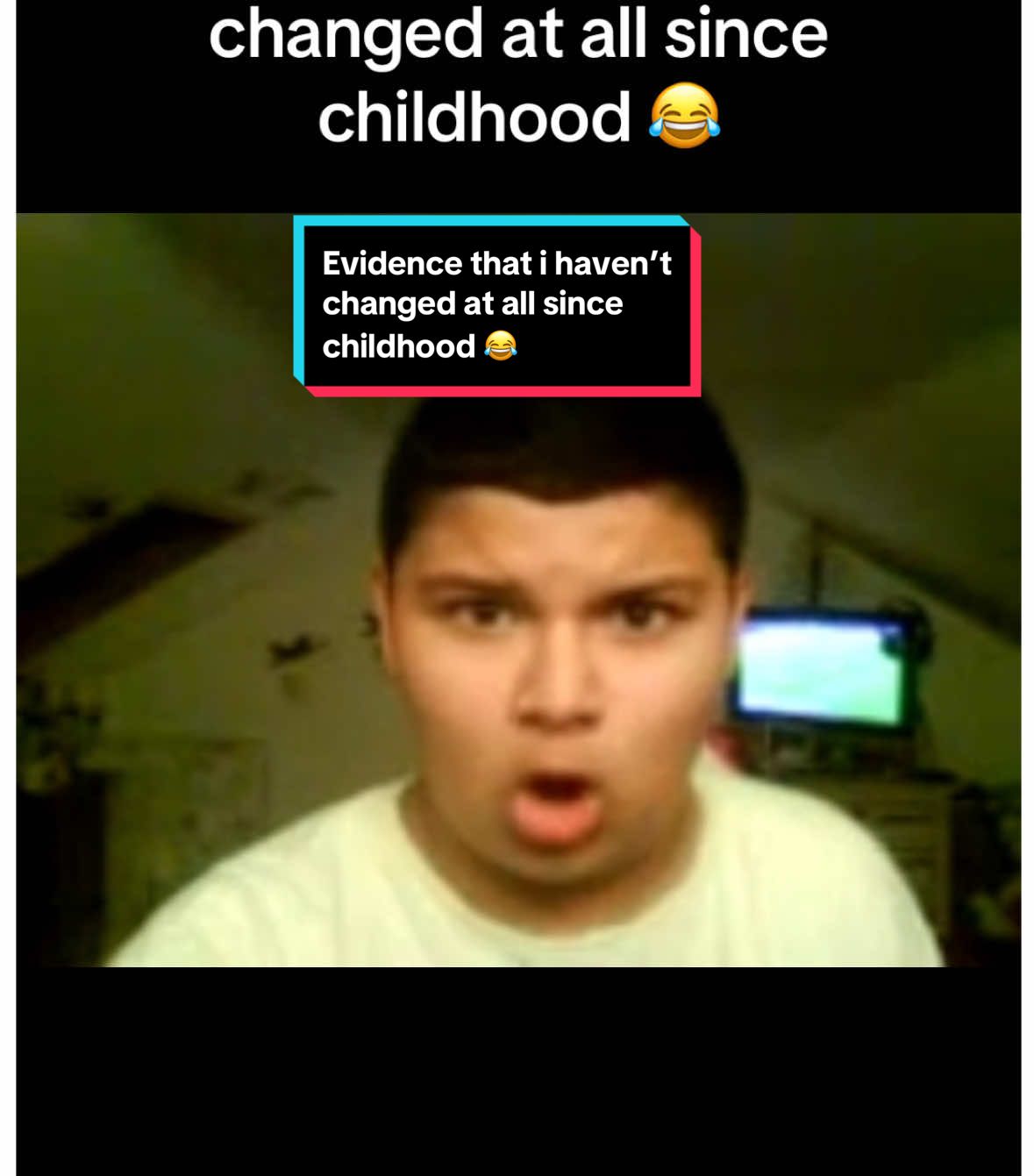 This is proof that i havent changed at all 😂👍🏽 this was me when i was like 13 #nostalgia #children #funnyvideos😂 #fyp #throwback 