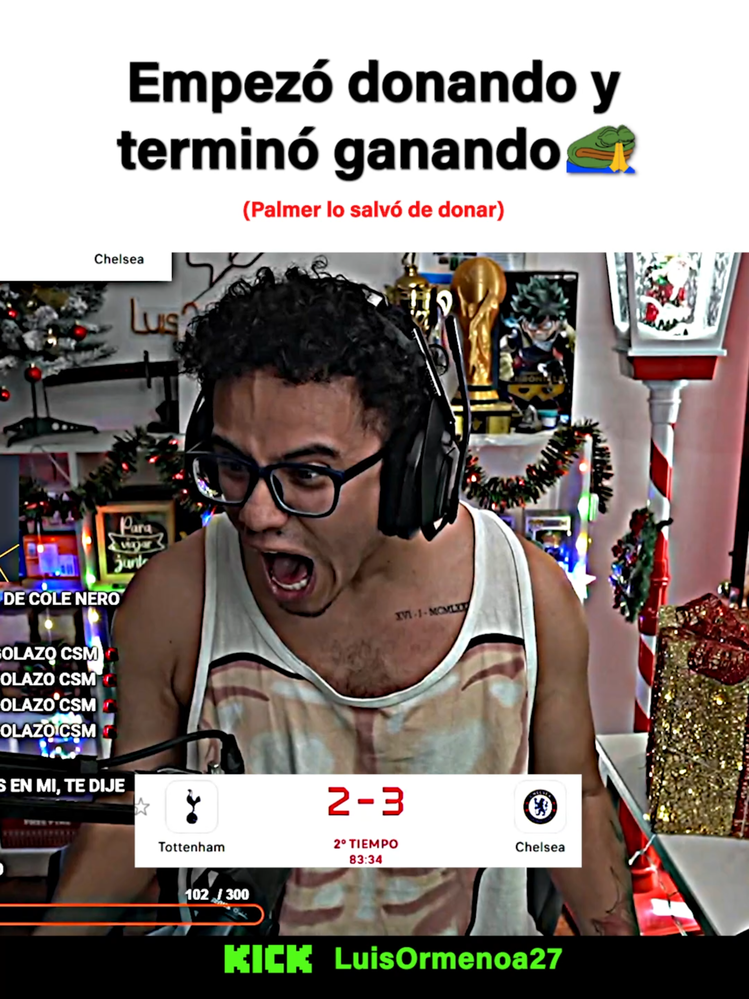 Palmer salvó a varios Donatelos 🥶🥶 #Futbol #Chelsea #Tottenham #PremierLeague #EPL #Palmer #Enzo #kick #stream #LuisOrmeño #parati #fyp