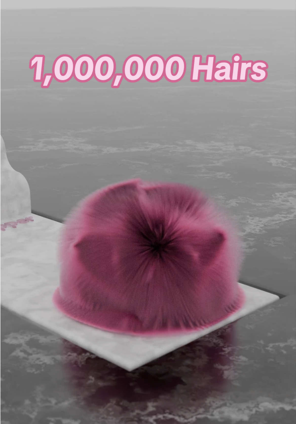 1,000,000 Hairs down wiggly stairs! #fyp #satisfy #blender #hair #hairs #3d @cultclipper #educate #education #satisfying #pink #cute #particles #art #digital #digitalart #digitalartist #3dartist