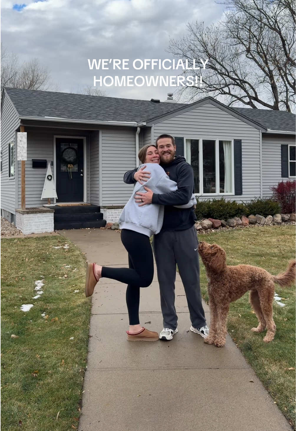 WE CAN FINALLY CALL OURSELVES HOMEOWNERS!!  #homeowners #firsttimehomeowner #buyingahouse #firsthouse #moving #husbandandwife #marriedlife #marriage 