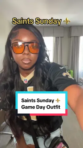 Let’s pretend I posted this last week 😅. Game day outfit for my first Saints home game ⚜️🫶🏾 #saints #nfl #gameday #gamedayoutfit #nflgameday 