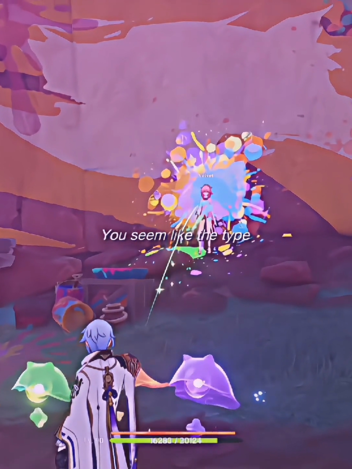 seru banget ya explore natlan apalagi berdua sama kamu😹😹 w/@velvet  . . #GenshinImpact #hoyocreators #natlan #kamisatoayato #yaemiko #genshinmoments #genshincoop #fy