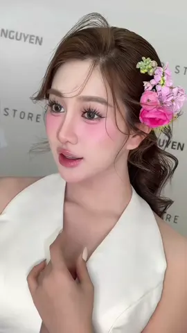 dạo này khách hàng yêu cầu tone hồng khô  nhiều  quá nè  #xuhuong #makeuptutorial #toenhongkho #makeupartist #bienhinh 