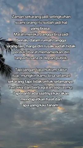 INGAT HUKUM TABUR TUAI!!! 