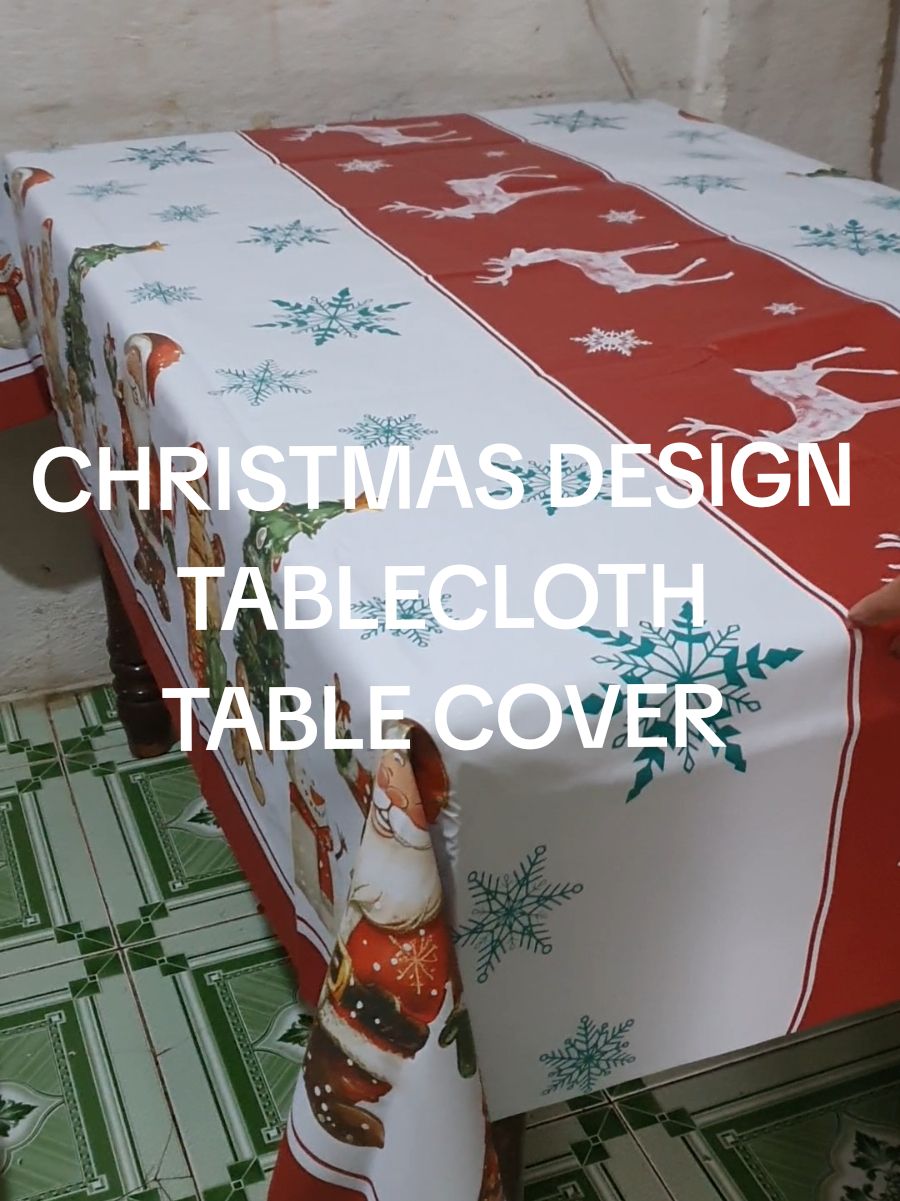 ang gandaaaaaa😍 tuwang tuwa si Mama sa pa tablecloth koooo💖 #christmasisintheair na talaga🎉 #pvctablecloth #christmasdecor #christmastablescape #tablecloth #christmasdesign #homedecor #waterproof #fypviralシ #foryoupage 