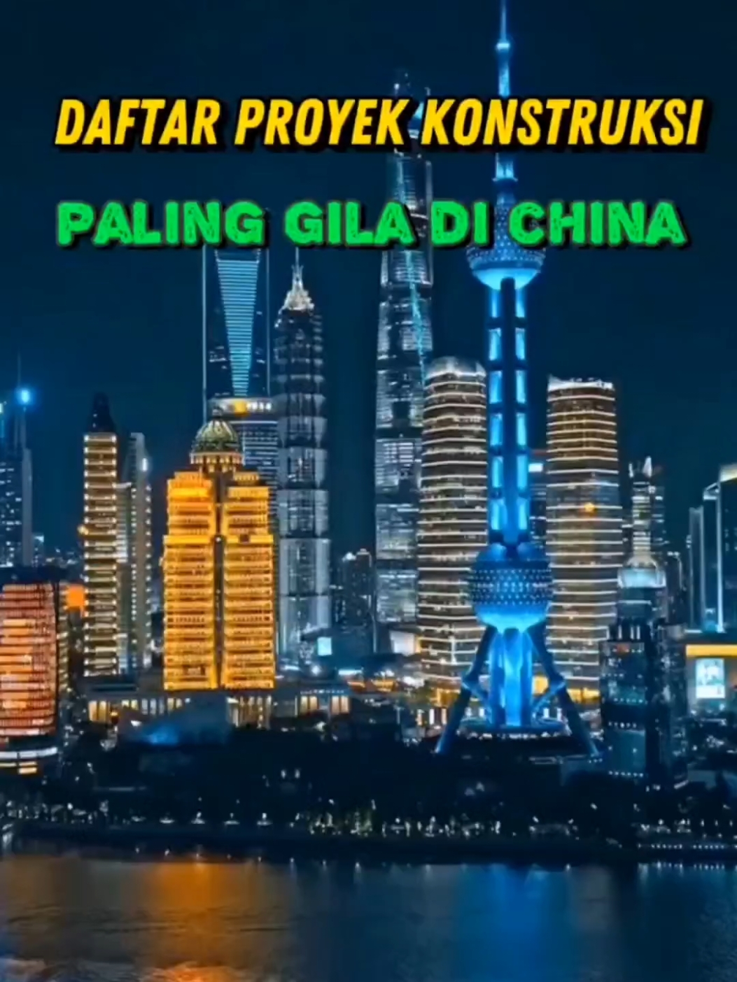 Daftar Proyek Konstruksi Paling Gila Di China. #Cina #Tiongkok #proyekkonstruksi #infrastruktur #menakjubkan #teknologi #kemajuan #keajaiban #Informasi #FaktaMenarik #FaktaUnik #DidYouKnow #fyi 
