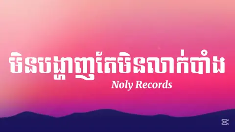 ស្នេហ៍យើងមិនបង្ហាញតែមិនលាក់បាំង - Noly Records #tiktok #viral #Love #fyp #foryou 