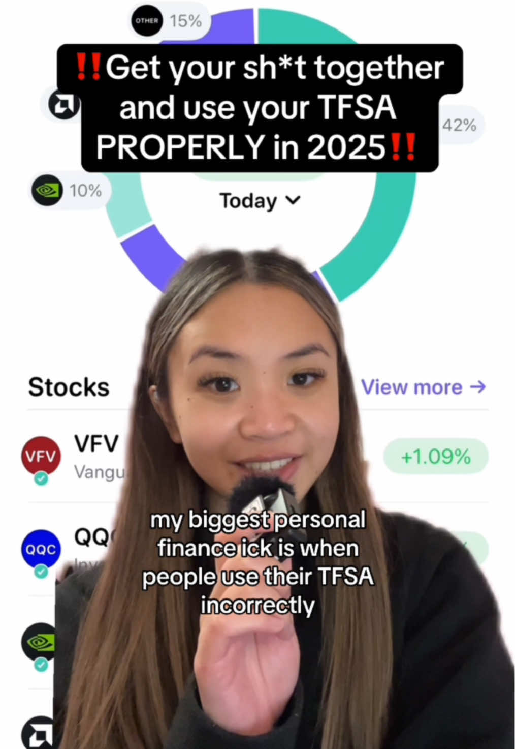 This is your sign to make utilizing your TFSA CORRECTLY AKA TO INVEST one of your 2025 goals  #finance #investing #stockmarket #stocks #investingforbeginners #howtoinvest #2025goals #financialliteracy 