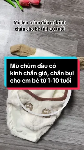 Mũ len lông trùm đầu kèm kính chắn gió, chắn bụi cho bé từ 1-10 tuổi #binkids #mu #mulenchumdau #mulenchumdaucokinh #mulenchumdaucokinhchangiochanbui #mevabe #quanaotreem #tiktokshop #tiktokxuhuong 