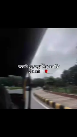অভাবি হও, তবুও নিচু 