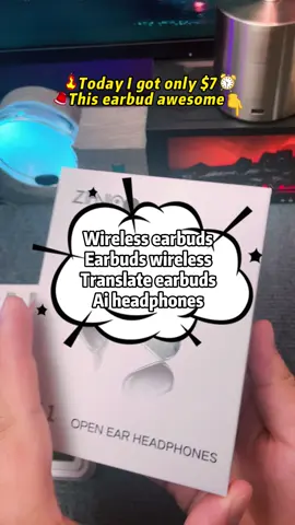 🔥🔥⏰Highly recommend this wireless earbuds 👍💯💥This translate wireless earbuds awesome works great 😎#earbuds #earbudswireless #headphones #headphone #headphonechallenge #headphonesrecommended #earbudsviral #headphones🎧 #tiktokshopmademebuyit #tiktokshopblackfriday #tiktokshopcybermonday 