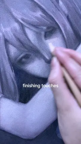 full reveal tomorrow~  this is for my studio final :> honestly stressed me out so bad lol #painting #fyp #artist #artstudent 