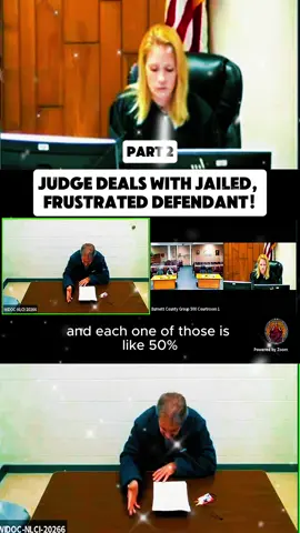 Judge Deals with Jailed, Frustrated Defendant! #court #courtroom #judge #law #lawyer #viralvideo #fyp #trending #usa🇺🇸 #prison #arrest #criminal 