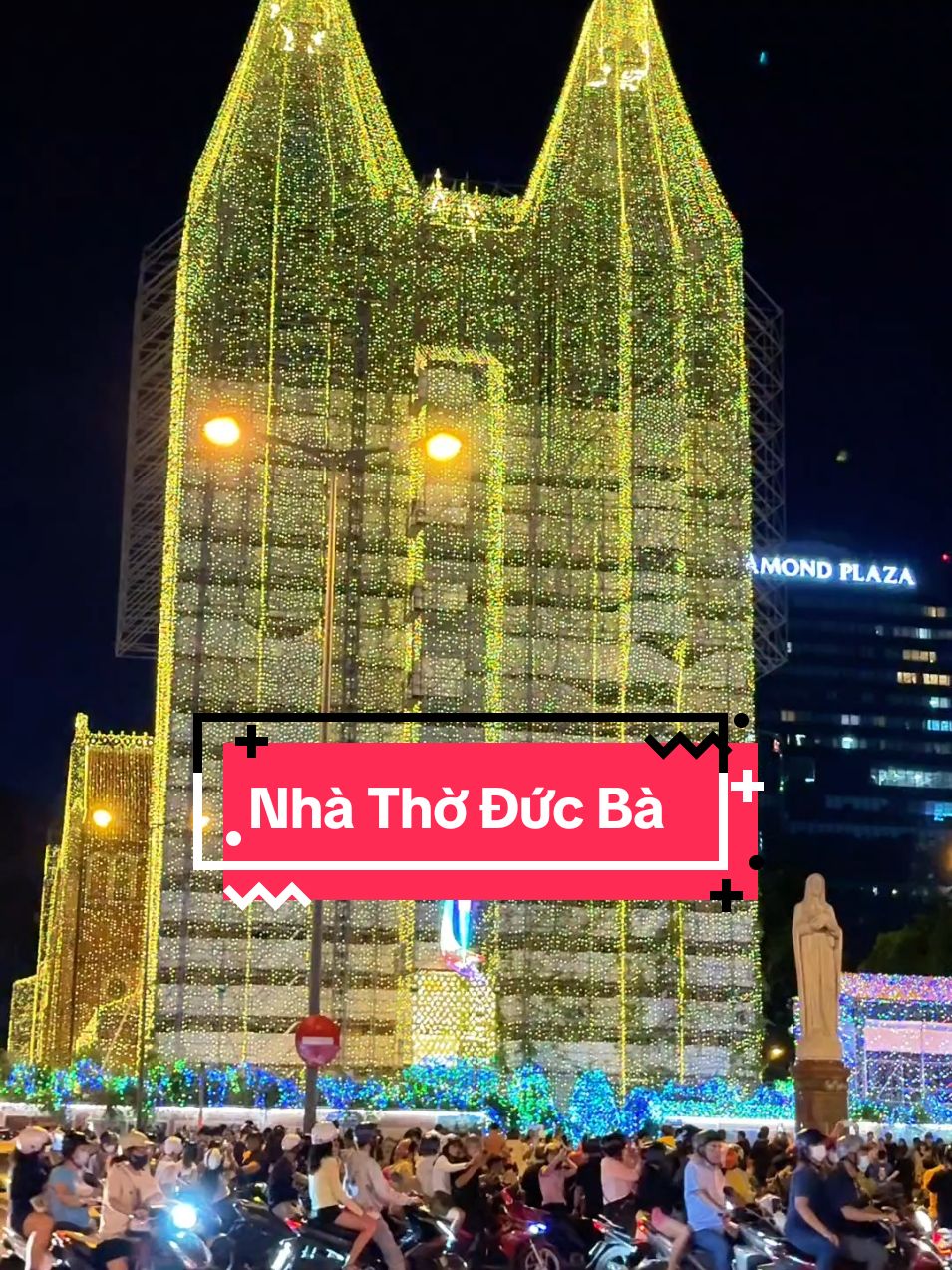 Nhà Thờ Đức Bà Sài Gòn lên đèn siêu Đẹp #giangsinh #nhathoducba #vulangthang #saigon 