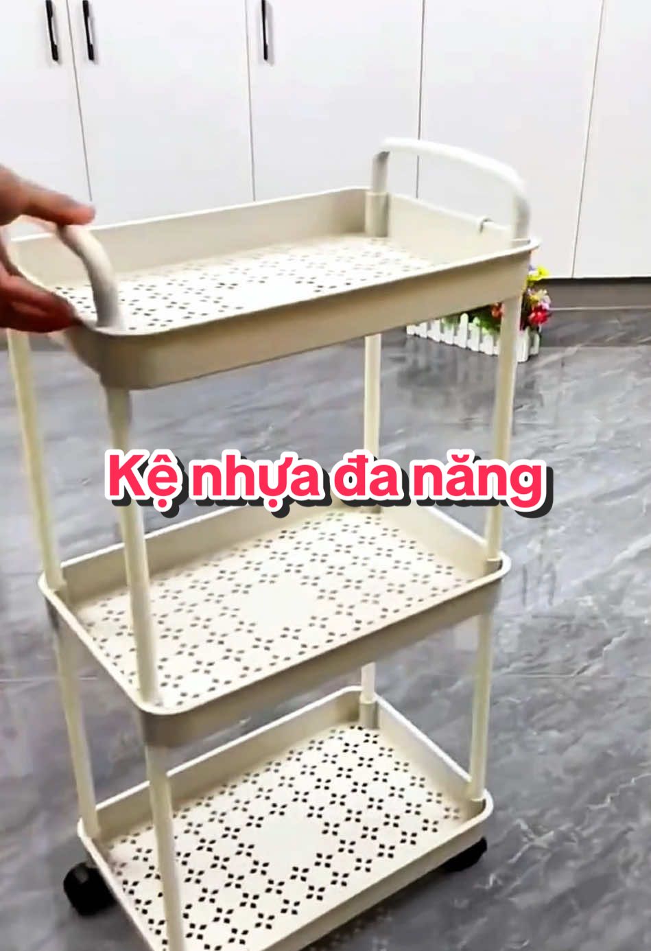 Kệ nhựa 3 4 tầng đa năng, có bánh xe di chuyển tiện lợi #kedanang #kedanangcobanhxe #kedanang4tang #kedanang3tang #giadungtienich 