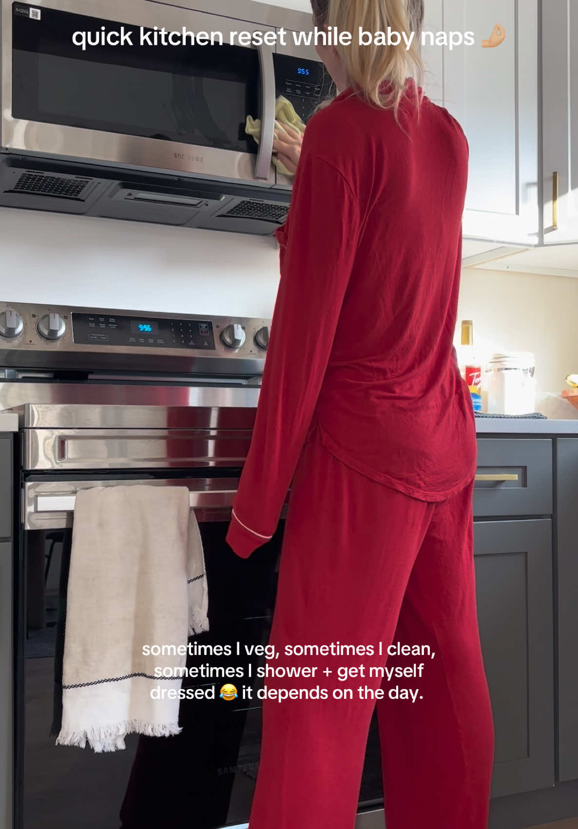 nap time clean sesh - ahwre my mama’s at? Do you clean, veg, get ready, work, etc during their first nap of the day? #naptime #napreset #kitchenreset #forthemoms