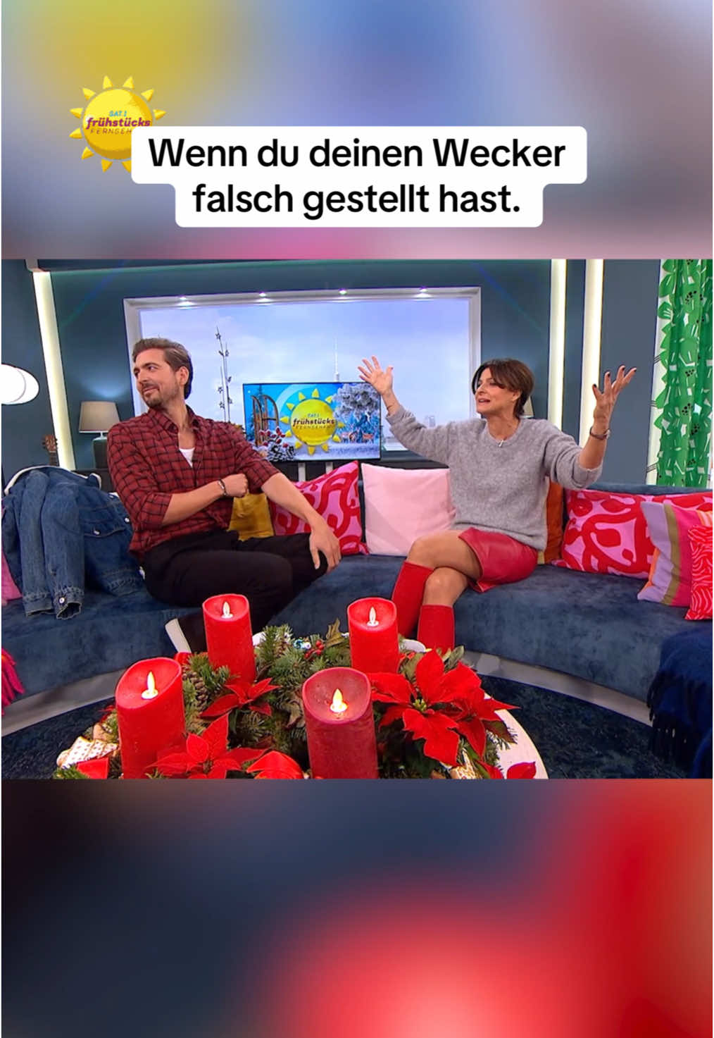 Immerhin war der Wecker nicht zu spät gestellt! Seid ihr immer pünktlich?😄🙈 #ffs #sat1 #sat1frühstücksfernsehen #sat1ffs #frühstücksfernsehen #wecker 