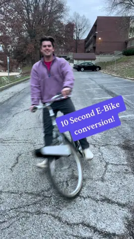 Transform any old bike into an E-bike in a matter or seconds! Link in bio. #ebike #electricbike #clipbike #bike #fiets #amsterdam #bicycle #biking #commuter #mtb #fyp 