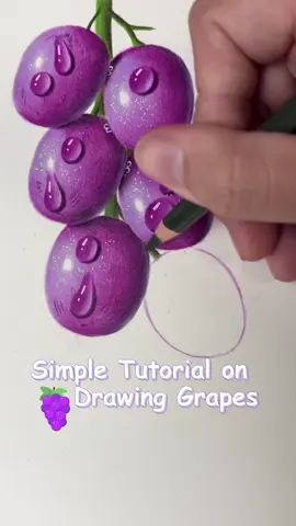 🎧Relax and enjoy here 🎨How to draw colorful grapes 🍇#art #draw #color #coloring #pencil #pencilart #fyp #foryourpage #tutorial #grape #school 