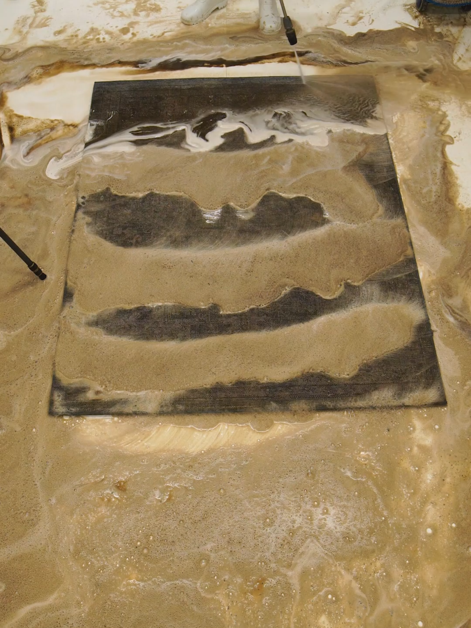 With Each Process It Get's More And More Beautiful! Satisfying ASMR Timelapse. #asmr #carpetcleaning #satisfying #oddlysatisfying #restoration