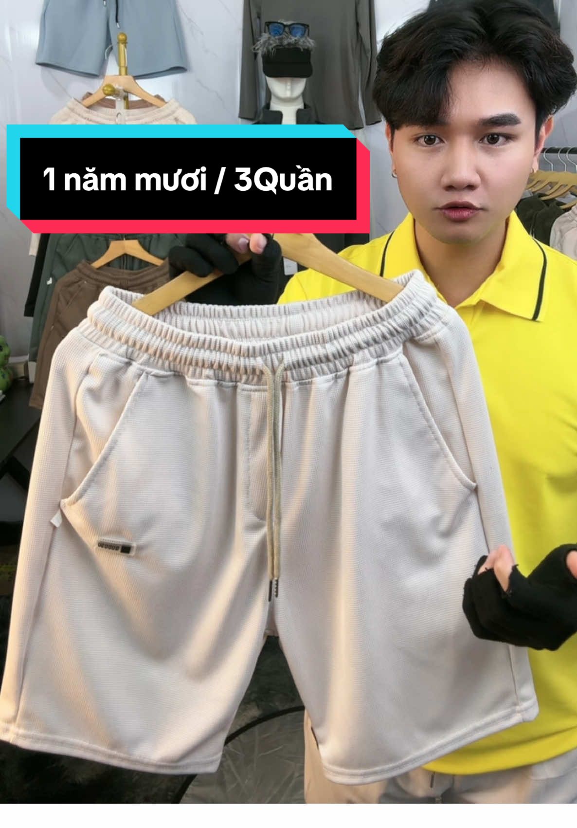 Combo 3-4 quần short thun tổ ong mặc thoáng mát thoải mãi 4 màu lựa chọn#thangquanshort #quanshort 