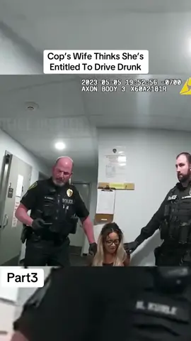Cop’s Wife Thinks She’s Entitled To Drive Drunk#truecrime #cops #crime #bodycam #truestory #fyp #case #police #police 