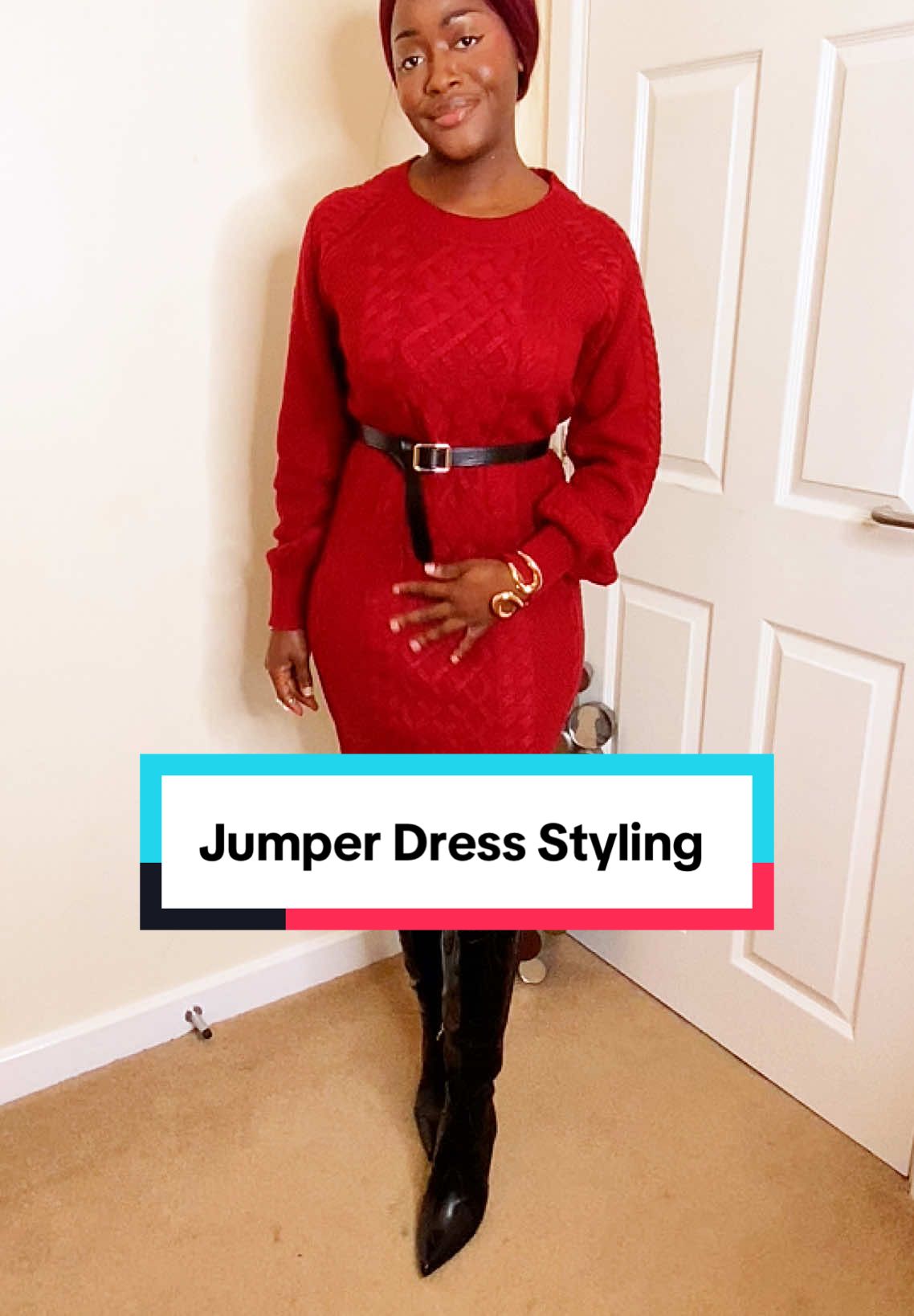 Not the best in tutorials i guess but i hope you follow from the visuals. #howtotieabelt #jumperdress #jumperdress #tiktokmademebuyit #viralsales #sporlight 