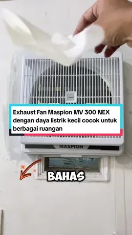 Exhaust Fan Maspion MV 300 NEX Kipas angin hisap sangat cocok untuk berbagai ruangan dengan daya listrik gak bikin boros, sebagai penyedot udara dari dalam ke luar dan dari luar ke dalam sehingga menghasilkan udara sejuk dan segar karena adanya sirkulasi dan sudah dilengkapi dengan penutup jika tidak digunakan agar serangga tidak dapat masuk #exhaustfan #exhaustfanmaspion #kipasanginhisap #blowerpenyedotudararuangan 