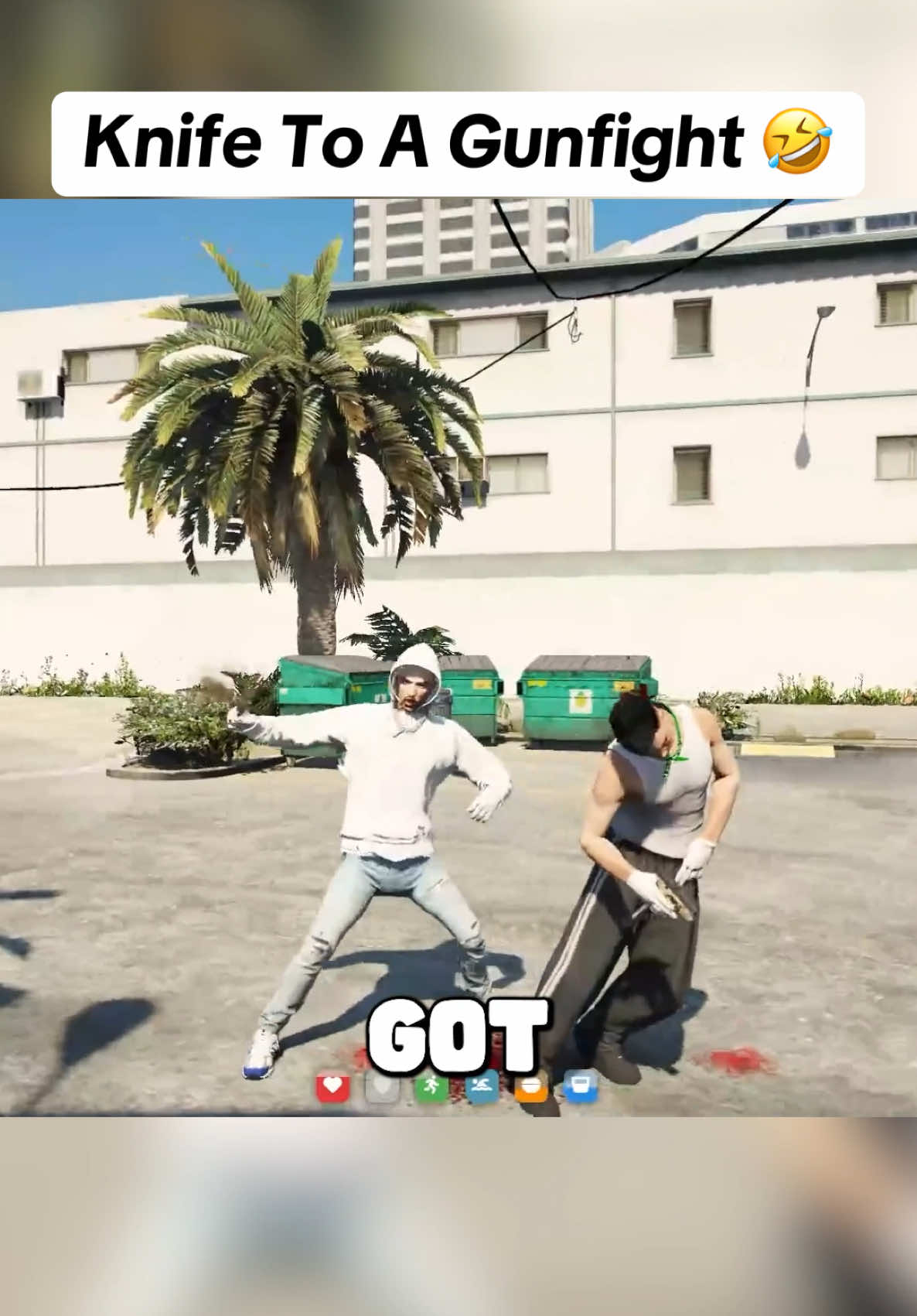 Spinning The Block With A Knife🤣 #gta #gta5rp #fivem #fyp 