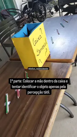 Atividade cognitiva (Caixa sensorial) #idoso #gerontologia #alzheimer #demencia #cognitivo 