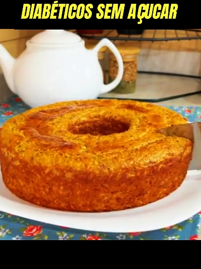 Bolo para diabéticos zero açúcar e carboidrato.  #comidaparadiabeticos #diabetes #receitaparadiabeticos #diabeticos 