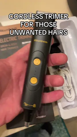 Electric hair trimmer to trim all unwated hair in your ears, nose and groin area! #trimmer #electrictrimmer #hair #beard #shave #TikTokShopHolidayHaul #tiktokshop @Mighty Life 