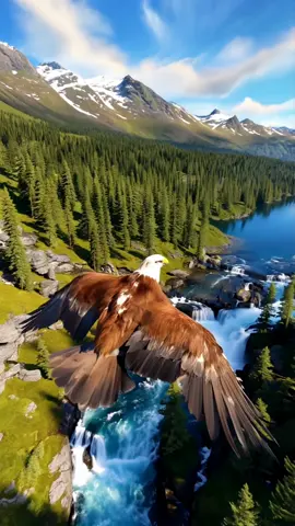 Fond d'écran épique live 4K: The eagle in the beautiful nature #eagle #eagles #valley #wallpaper #livewallpaper 