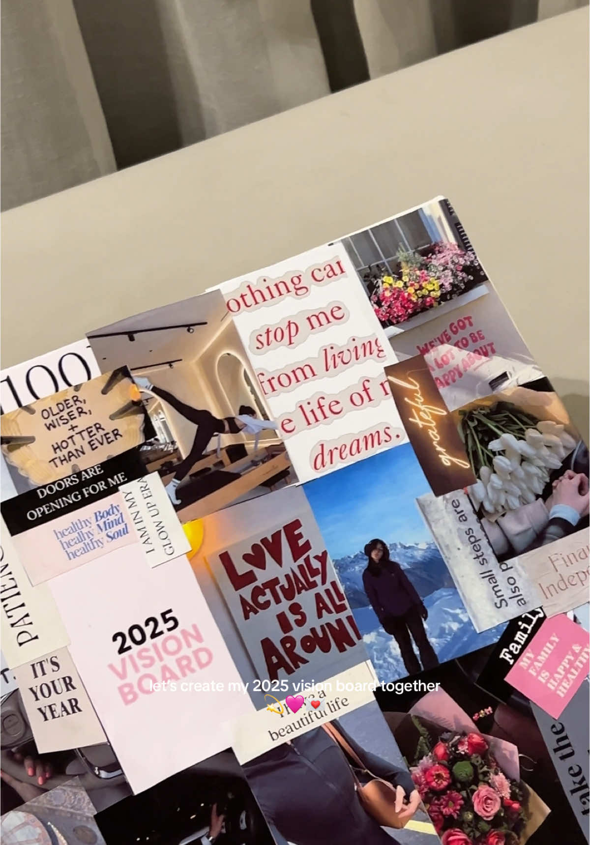 putting your dreams into a vision board is more fun 🩷  #fyp #visionboard #aesthetic #dreams 