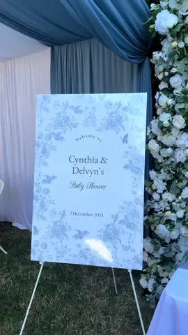 Dior theme babyshower 🩵🤍