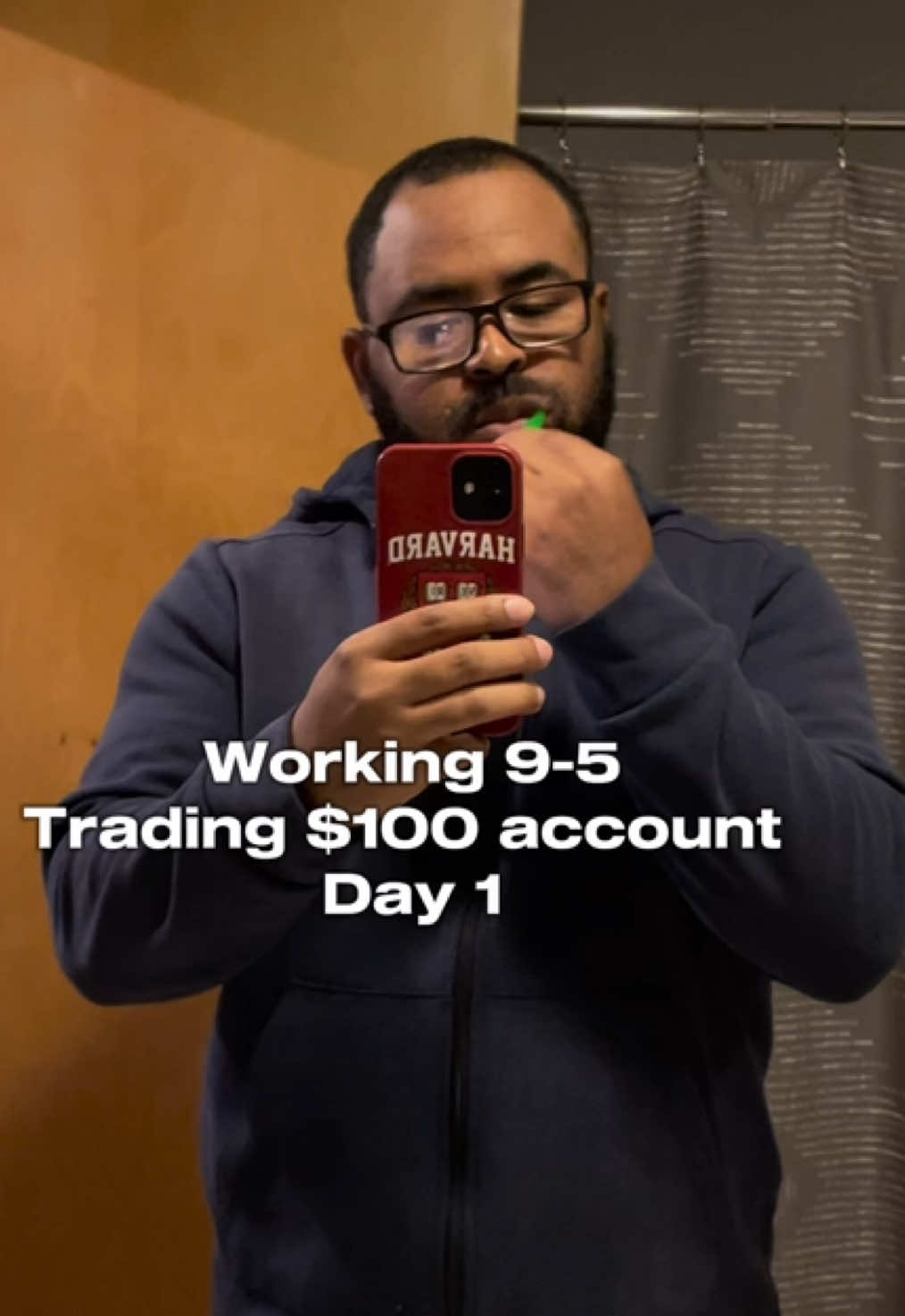 Working 9-5 & becoming a professional trader (day 1) #forex #fyp #Vlog #forextrader 