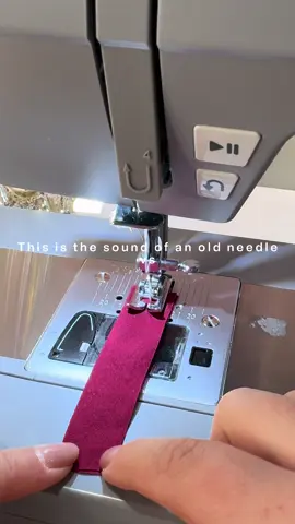 Changing your needle is very essential for your project✨! #sewingtiktok #patterndesign #beginner #easy 