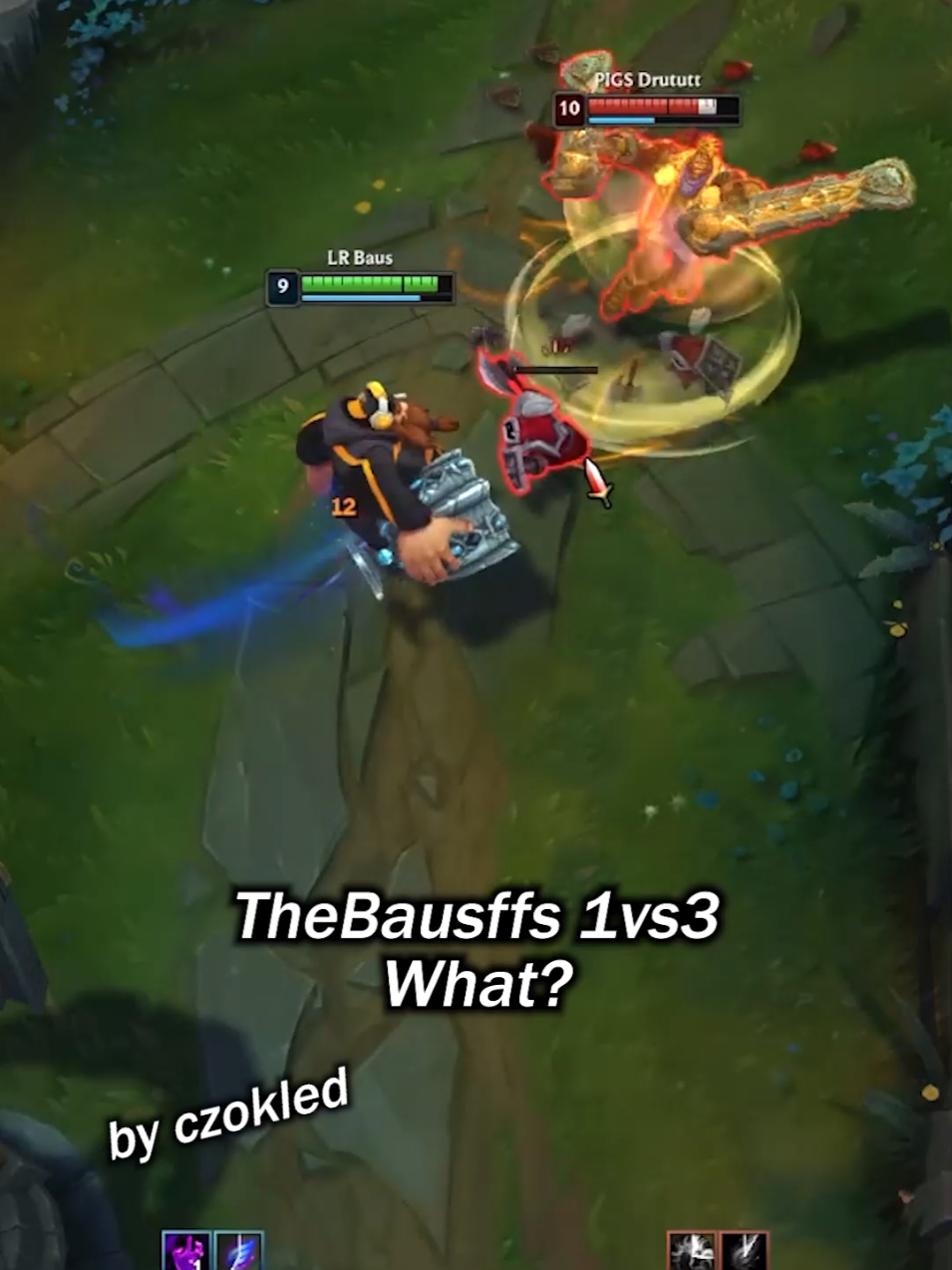 TheBausffs 1vs3 - What? #thebausffs #gragas #1vs3 