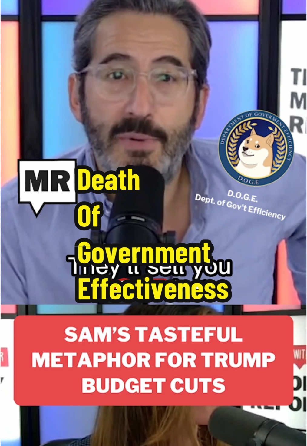 ‘Sam’s Tasteful Metaphor for Trump Budget Cuts’ — #majorityreport #majorityreportwithsamseder #samseder #emmavigeland #updates #media #news #podcast #podcastclips @Emma  If you want to support us, become a member via the link in our bio!