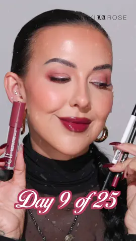 Day 9 ia BOLD & GLAM  @makeupbymario travis @VIEVE Rogue Rouge  @elfcosmetics My Love  #holidaymakeup #lipcombo #holidaycountdown #holidayvibes #holidayglam #makeuptutorial #lipoftheday #redlipstick #vieve #elf 