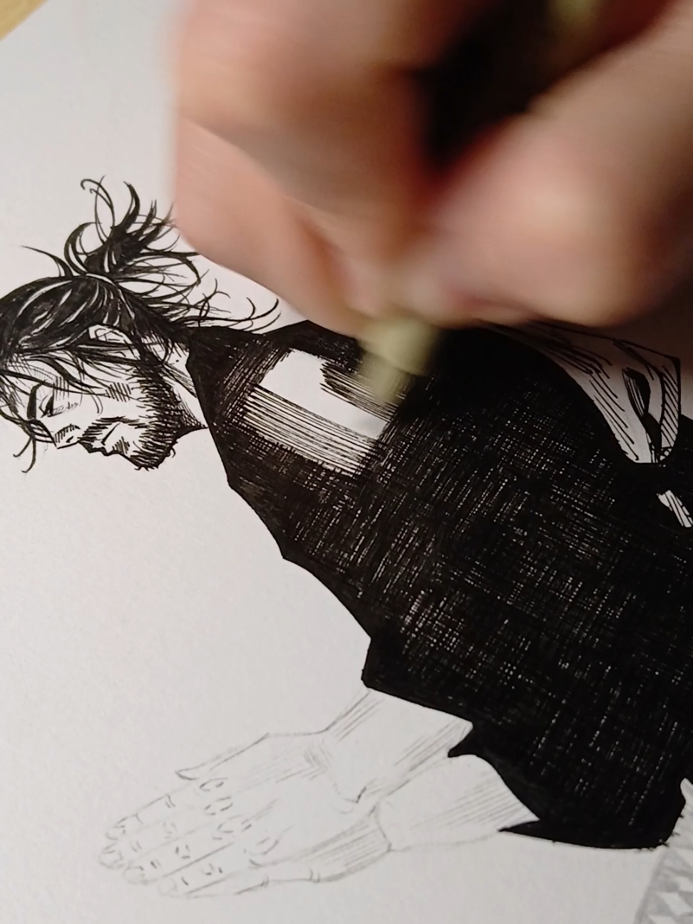 Musashi Miyamoto ✒️ #musashimiyamoto #takehikoinoue #vagabondmanga #vagabond 